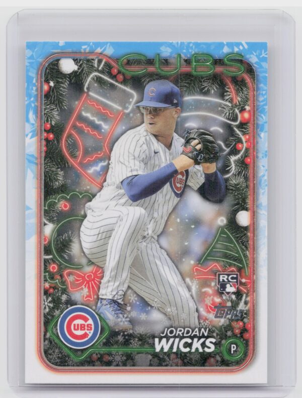 2024 Topps Holiday Jordan Wicks Rookie H38 Cubs