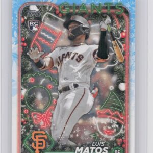 2024 Topps Holiday Luis Matos Rookie H70 Giants