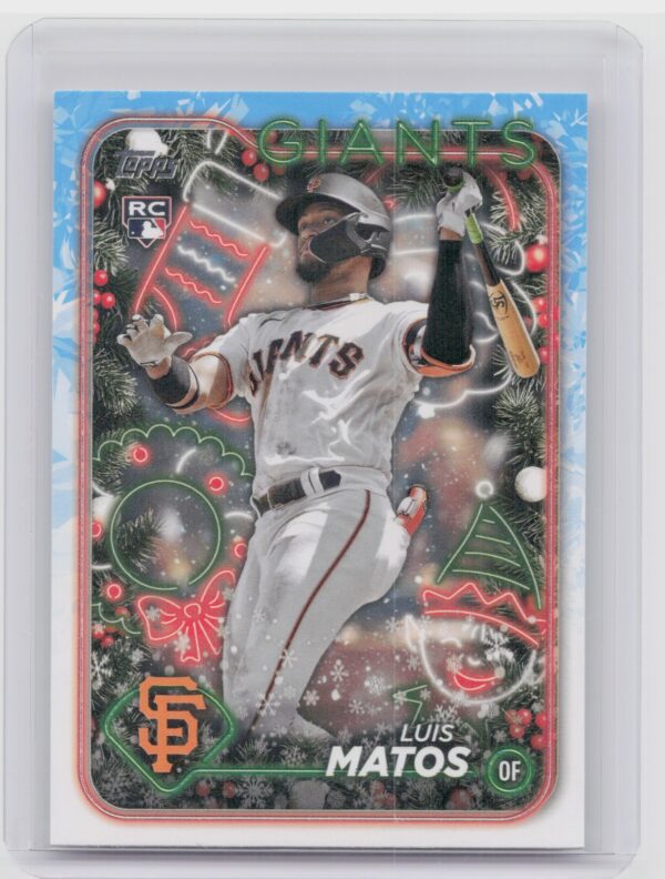 2024 Topps Holiday Luis Matos Rookie H70 Giants