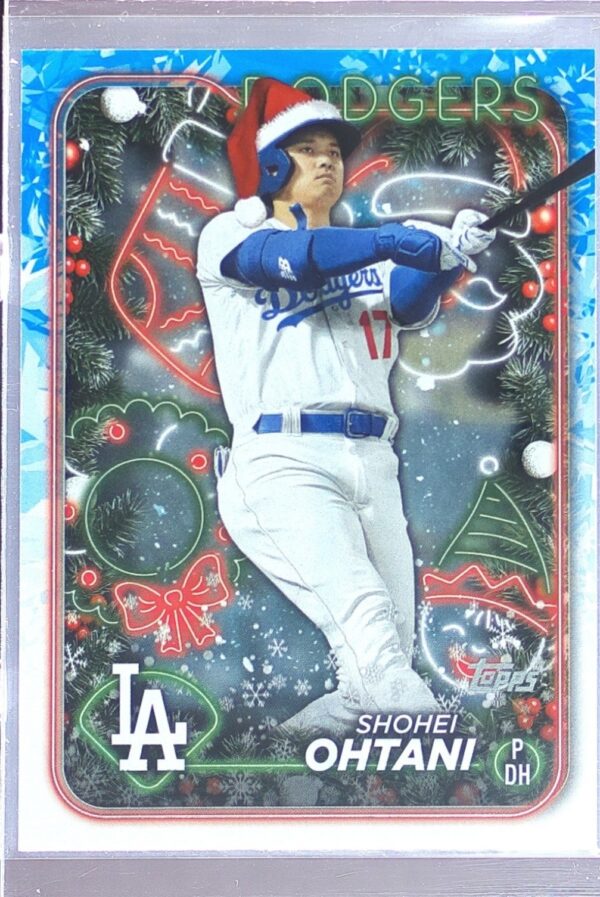 2024 Topps Holiday Shohei Ohtani SP VAR Santa Hat #H1 Dodgers