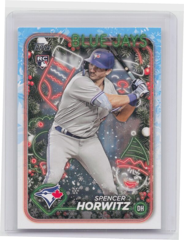 2024 Topps Holiday Spencer Horwitz Rookie H76 Blue Jays