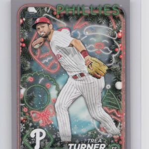 2024 Topps Holiday Trea Turner Silver Glitter #H43 Phillies