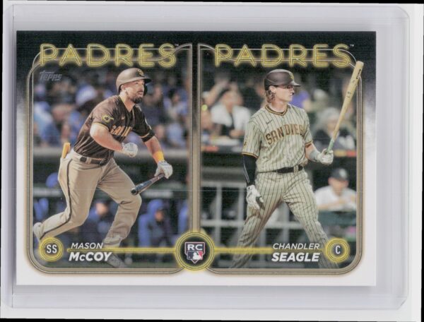 2024 Topps Update Chandler Seagle  / Mason McCoy RC #US227 Padres