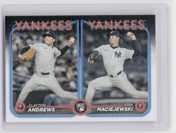 2024 Topps Update Clayton Andrews  / Josh Maciejewski RC #US163 Yankees
