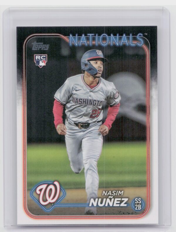 2024 Topps Update Nasim Nunez RC #US267 Nationals