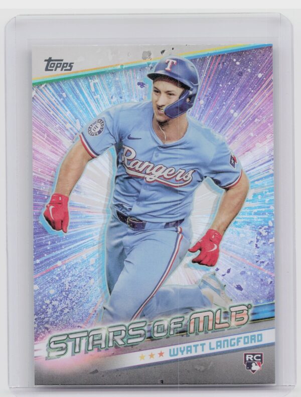 2024 Topps Update Wyatt Langford #SMLB-85 Rangers Stars of MLB