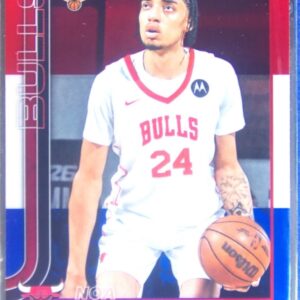 2025-26 Topps Chrome Noa Essengue RC Red White and Blue Refractor #262 Bulls