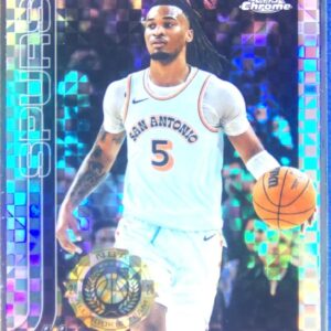 2025-26 Topps Chrome Stephon Castle X Fractor #228 Spurs