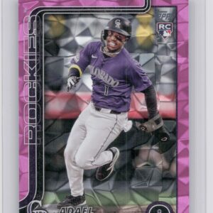 2025 Topps Adael Amador Pink Diamante Foil #191 Rockies