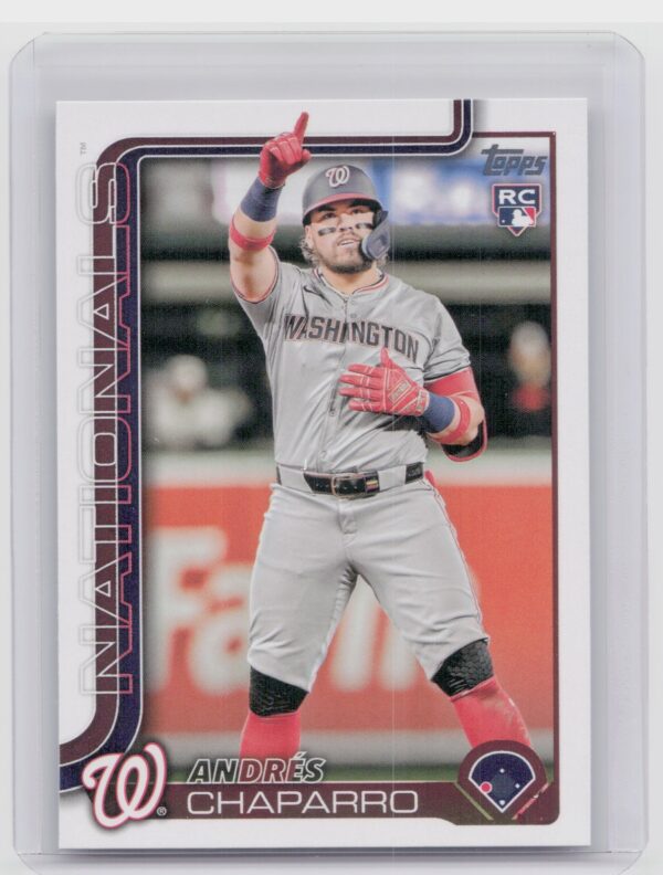 2025 Topps Andres Chaparro RC #167 Nationals