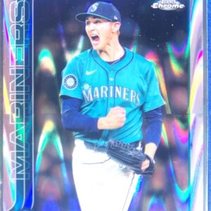 2025 Topps Chrome George Kirby Raywave Refractors #223 Mariners