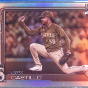 2025 Topps Chrome Luis Castillo Sepia Refractors #69 Mariners