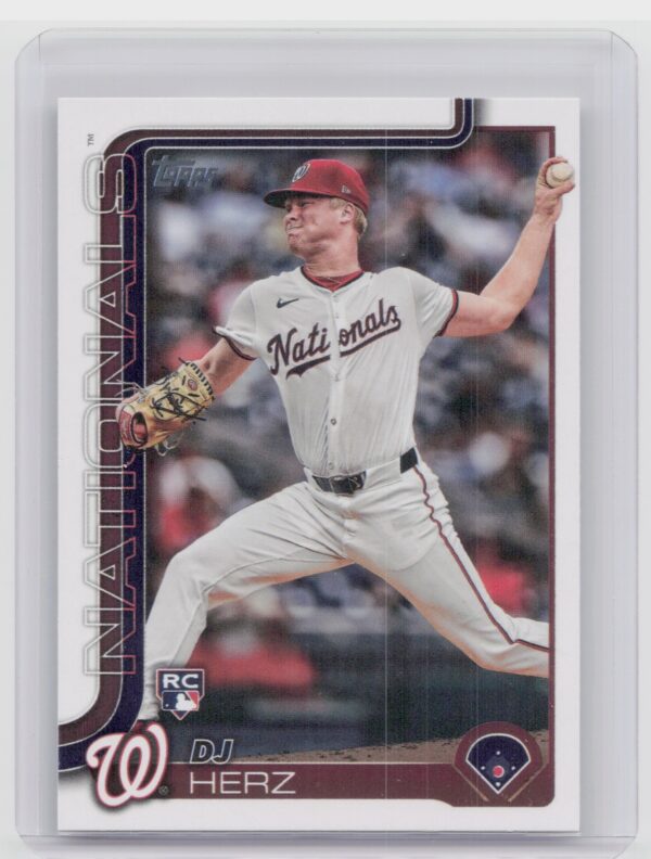 2025 Topps DJ Herz RC #287 Nationals