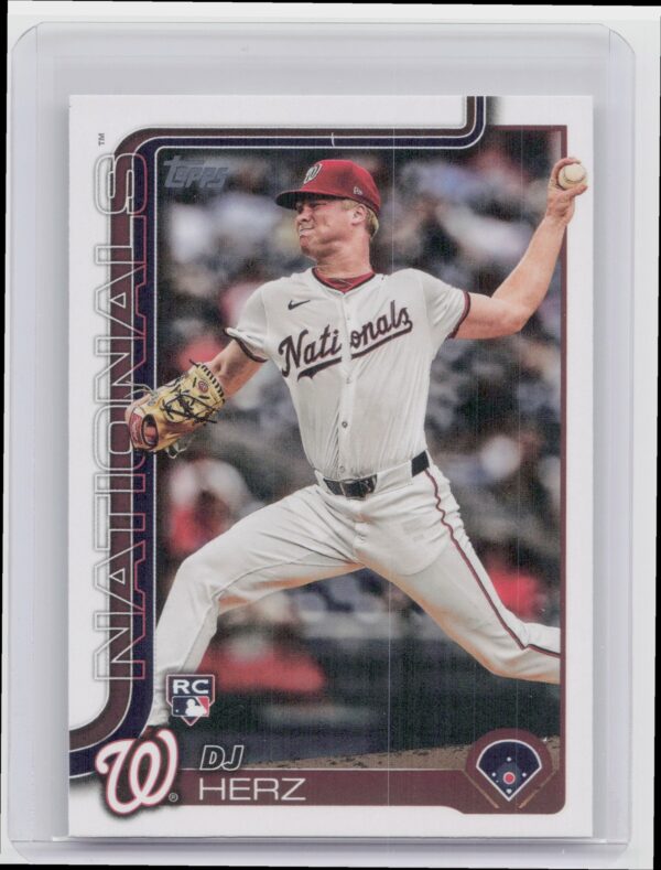 2025 Topps DJ Herz RC #287 Nationals