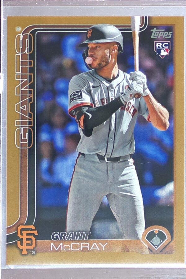 2025 Topps Grant McCray Gold /2025 RC #213 Giants