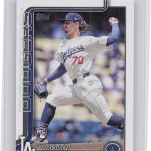 2025 Topps Justin Wrobleski RC #204 Dodgers