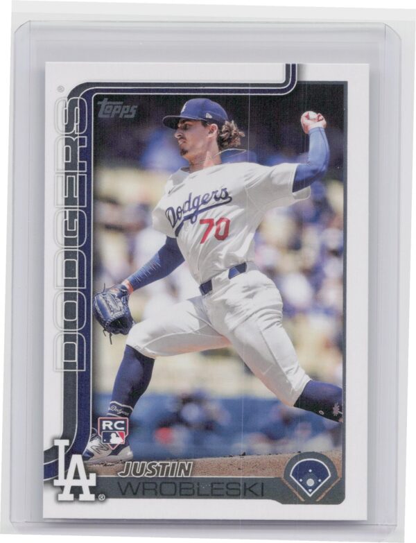 2025 Topps Justin Wrobleski RC #204 Dodgers