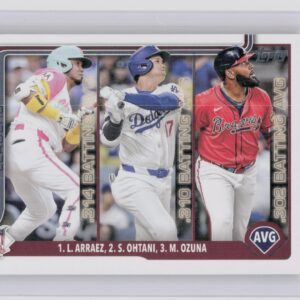 2025 Topps National League Leaders AVG (Luis Arraez / Shohei Ohtani / Marcell Oz