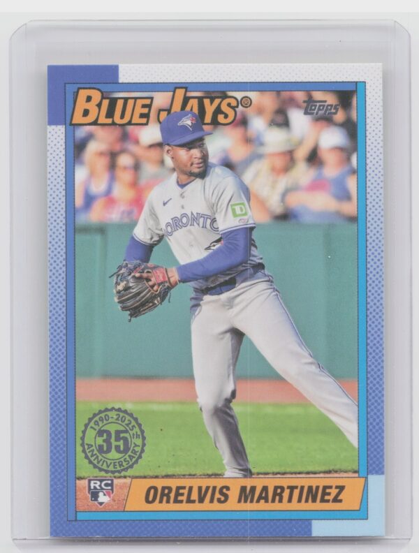 2025 Topps Orelvis Martinez RC #T90-25 Jays 1990 Topps Baseball 35th Anniversary