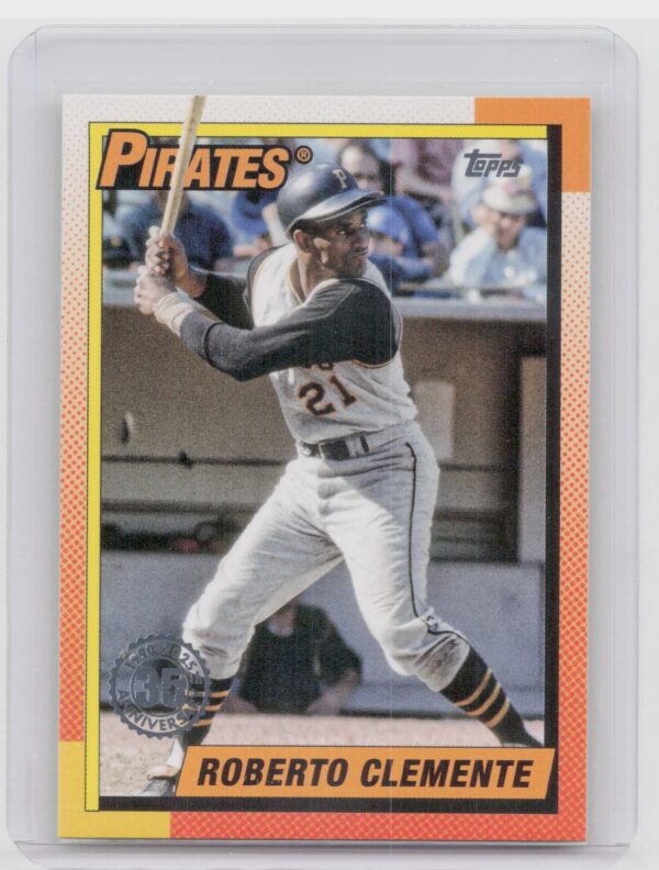 2025 Topps Roberto Clemente #T90-27 Pirates 1990 Topps Baseball 35th Anniversary