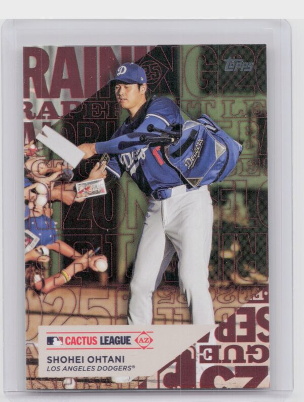 2025 Topps Shohei Ohtani #TG-10 Dodgers Training Grounds