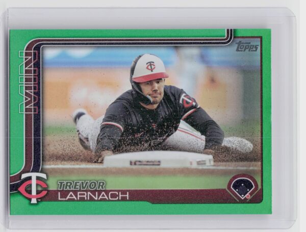 2025 Topps Trevor Larnach Green Holo Foil /99 #279 Twins