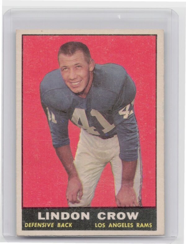 1961 Topps Lindon Crow #55 Rams