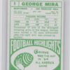 1968 Topps George Mira #9 49ers - Image 3