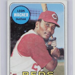 1969 Topps Leon Wagner #187 Reds