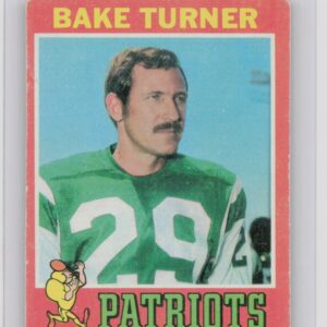 1971 Topps Bake Turner #56 Patriots