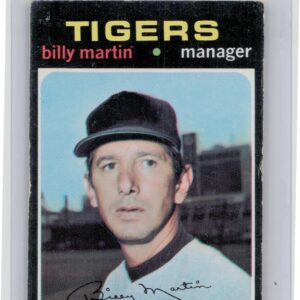 1971 Topps Billy Martin #208 Tigers