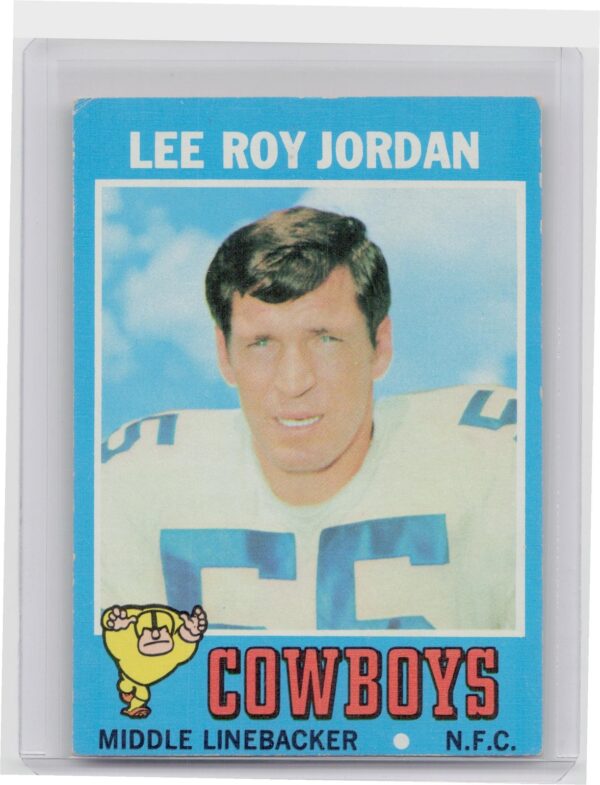 1971 Topps Lee Roy Jordan #31 Cowboys