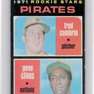 1971 Topps Pirates 1971 Rookie Stars (Fred Cambria / Gene Clines) RC #27 Pirates