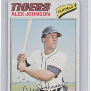 1977 Topps Alex Johnson #637 Tigers