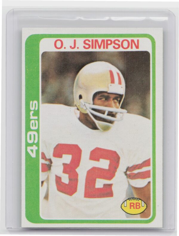 1978 Topps O.J. Simpson #400 49ers