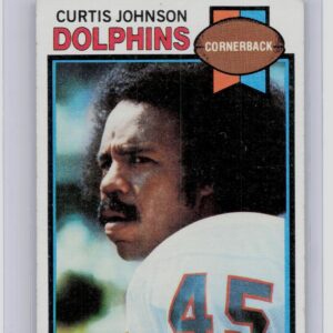 1979 Topps Curtis Johnson Cream Colored Back #493 Dolphins