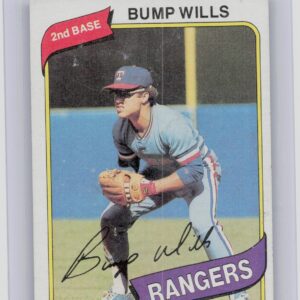 1980 Topps Bump Wills #473 Rangers