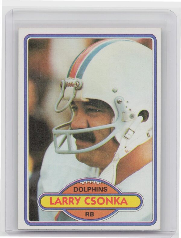 1980 Topps Larry Csonka #485 Dolphins