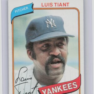 1980 Topps Luis Tiant #35 Yankees