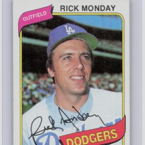 1980 Topps Rick Monday #465 Dodgers