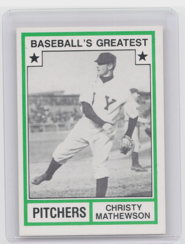 1982 TCMA Baseball's Greatest Pitchers (White Back) Christy Mathewson #33 Giants