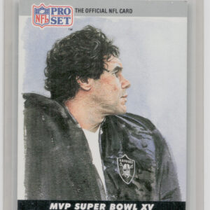 1990 Pro Set Jim Plunkett #15 Raiders Super Bowl MVP Collectibles
