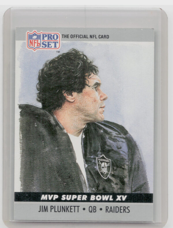 1990 Pro Set Jim Plunkett #15 Raiders Super Bowl MVP Collectibles