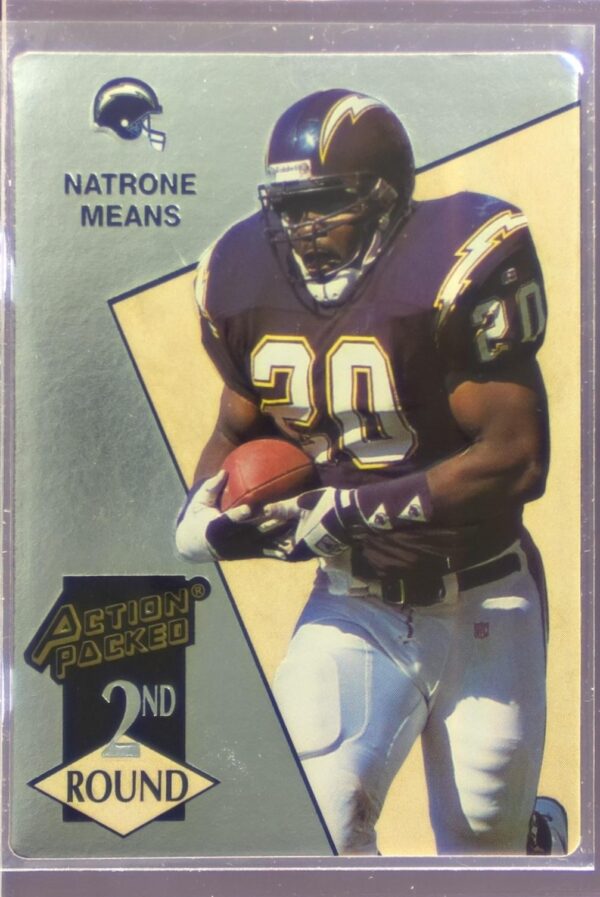 1993 Action Packed Natrone Means RC #201 Chargers