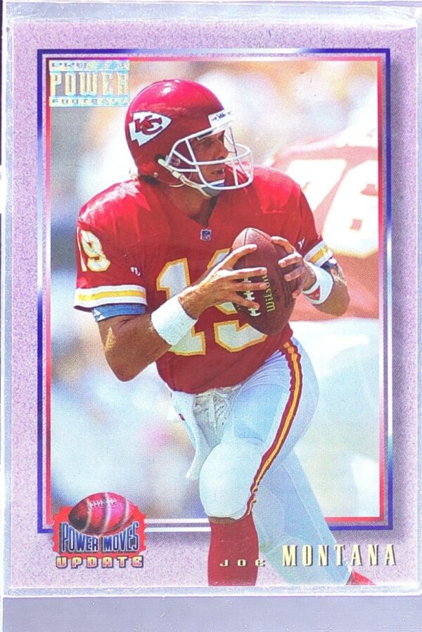 1993 Pro Set Power Update Joe Montana #PMUD10 Chiefs Power Moves