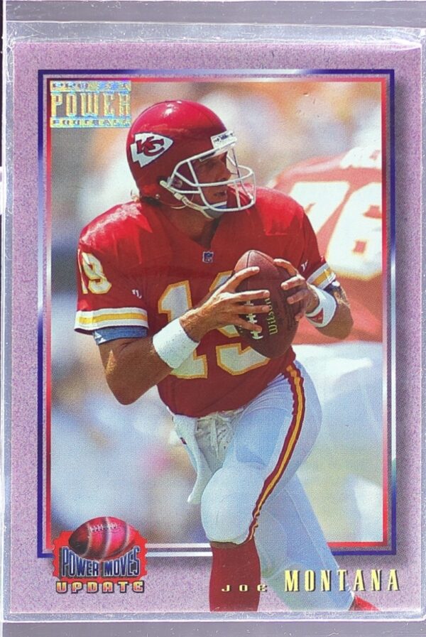 1993 Pro Set Power Update Joe Montana #PMUD10 Chiefs Power Moves