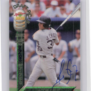 1994 Signature Rookies Draft Picks Jacob Cruz AU SN7750 #30 Giants Signatures