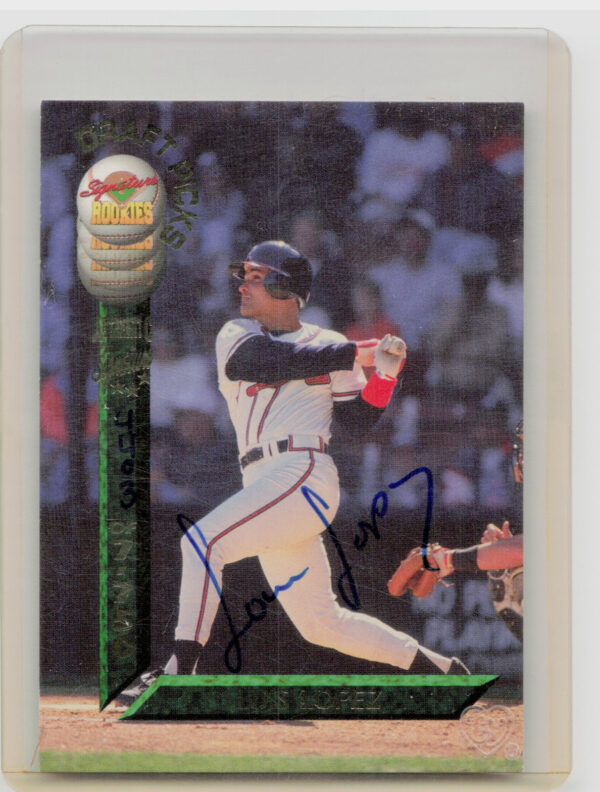 1994 Signature Rookies Draft Picks Luis Lopez AU SN7750 #96 Braves Signatures