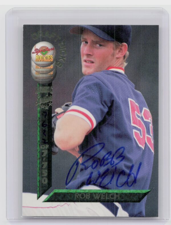1994 Signature Rookies Draft Picks Robb Welch AU SN7750 #75 Sox Signatures