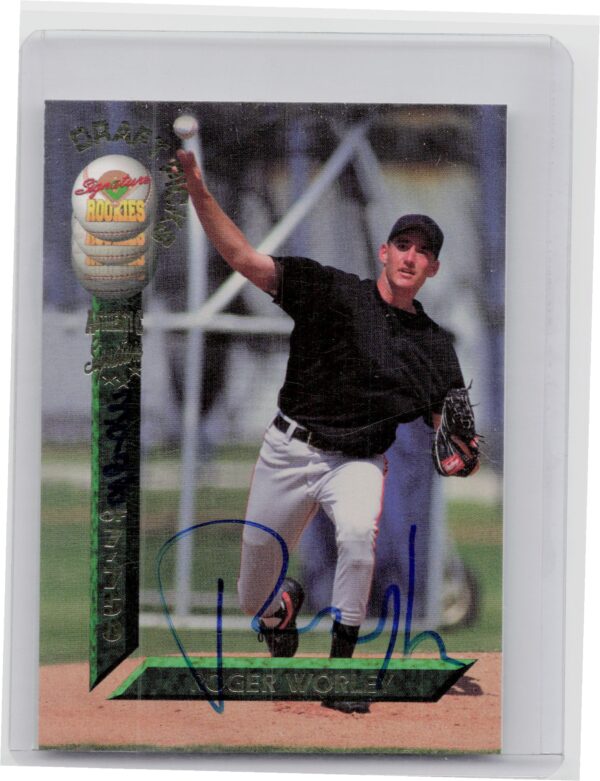 1994 Signature Rookies Draft Picks Roger Worley AU SN7750 #68 Orioles Signatures